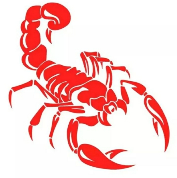 New Huge Red Scorpion Sticker Wall Art - Picture 1 of 3